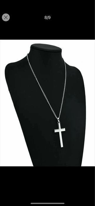 Мъжки сребърни бижута: кръст