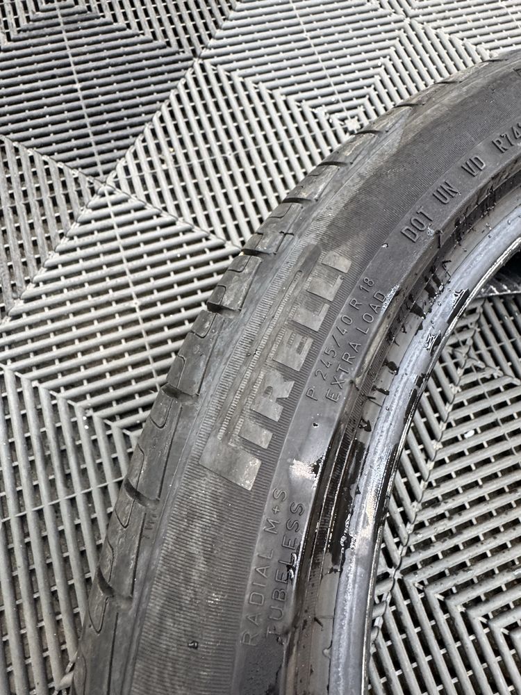 4бр гуми 225 45 18 и 245 40 18 Pirelli Dot22  летни/всесезонни гуми