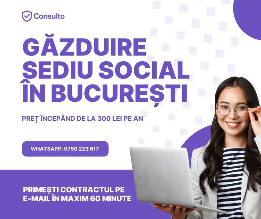 Infiintare / Modificari / Gazduire sediu social SRL / PFA