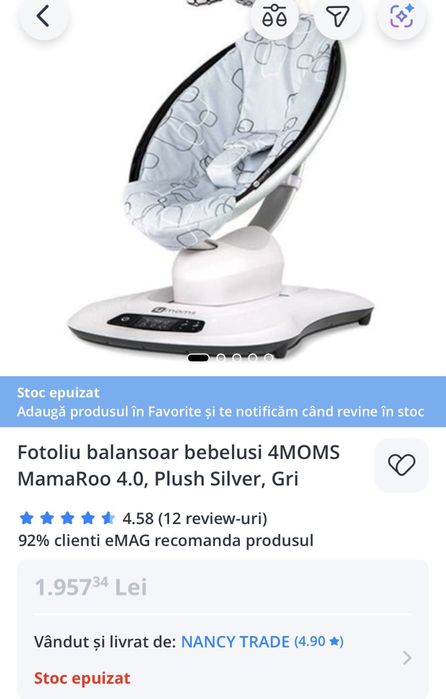 Balansoar bebe 4moms