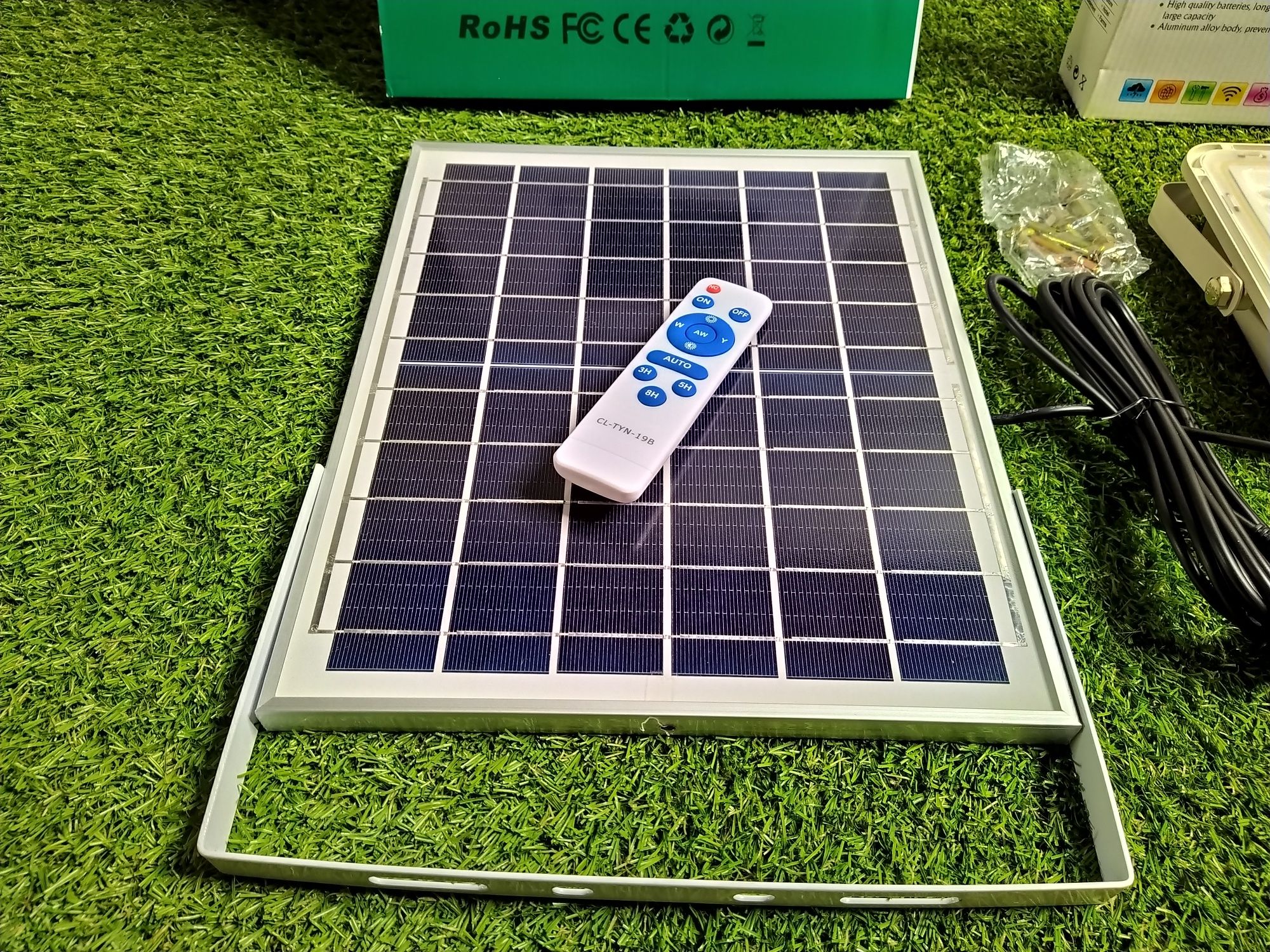 Proiector Solar 200W 100 LED ip67, Telecomanda, SENZOR NOAPTE