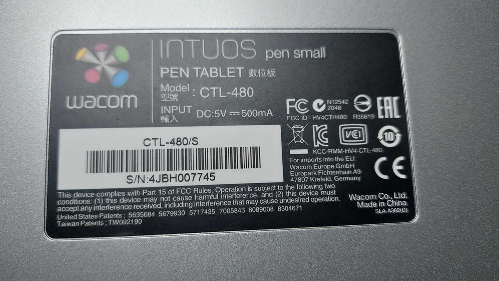 Tableta grafica INTUOS PEN, CTL480