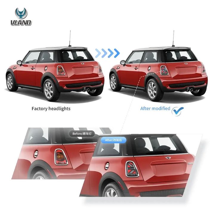 Тунинг LED стопове Mini  R56 R57 R58 R59 07-13