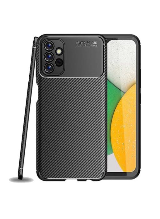 Samsung A02s A03s A04 A05 A05S A16 Husa Carbon Neagra Lucioasa AF