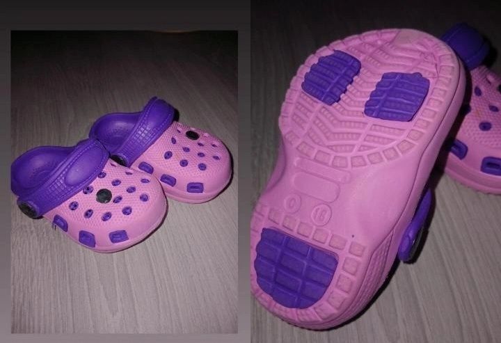 Papuci mov pentru fetite