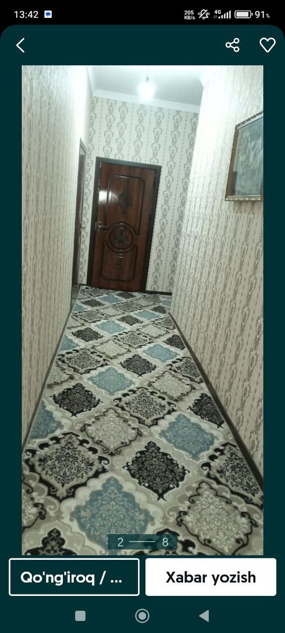 Sohildan xovli uy sotiladi