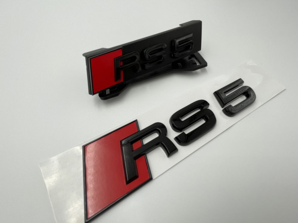 Set Embleme Audi RS5 negru s-line