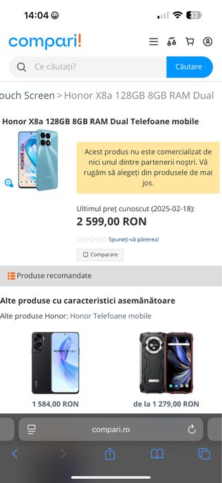 HONOR X8a, 128GB, 6GB RAM, Dual SIM, Titanium Silver