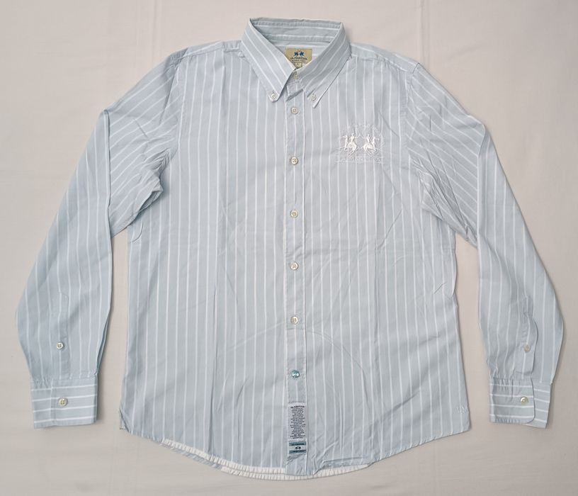 La Martina Long Sleeve оригинална риза L памучна дълъг ръкав