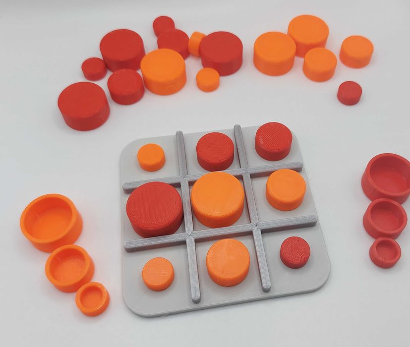 Joc de societate X si 0 3D model 1 - tabla orizontala