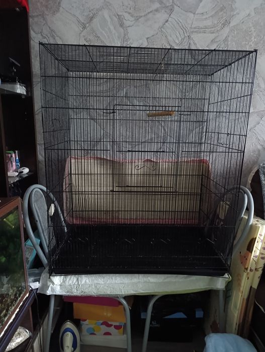 Продам большую клетку ,длина75;ширина 45см;высота 90см.цена 40.000