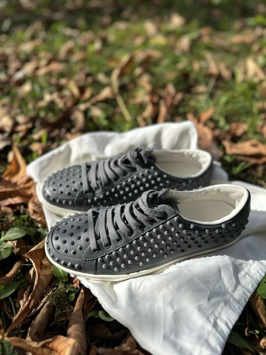 Gucci 322736 Gray Leather “studded spike” оригинални size 39.5