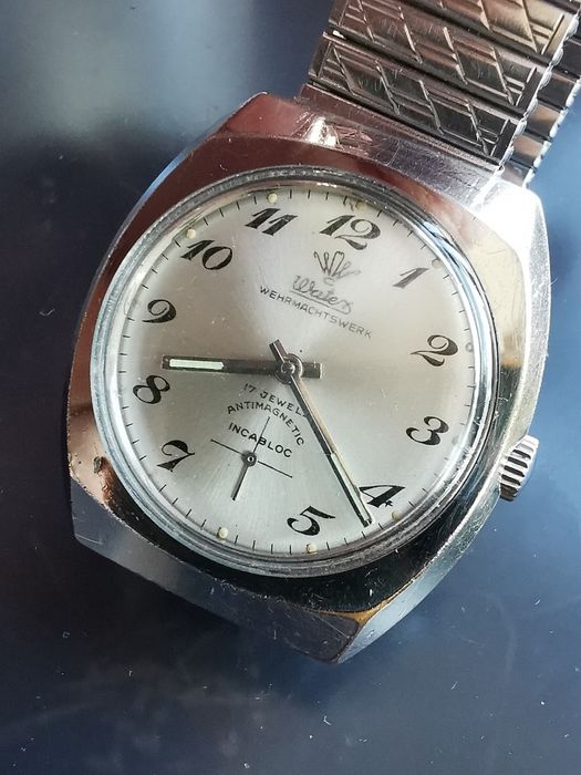 Ceas Watex Int. Manuala Unitas - 37x40 mm Funcționează Impecabil!