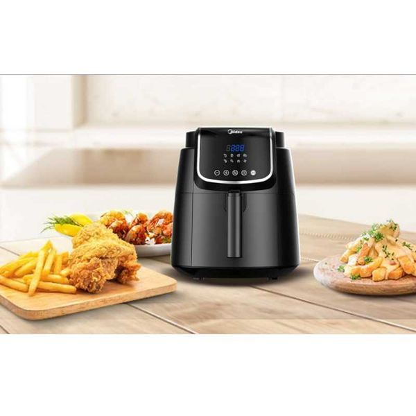ПРОМО 2г Гаранция Нов Фритюрник с Горещ Въздух Еър Фраер Midea 3.5л