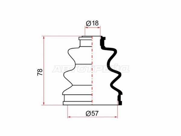 Пыльник ШРУСа, гранты внутренний  Honda Cr-v