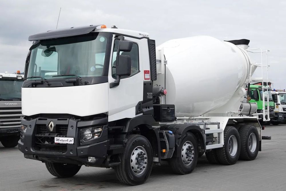 Renault C 380 / 8X4 / BETONER / BETON CONVERTER / LIEBHERR 9 M3 / EURO 6 / 2016