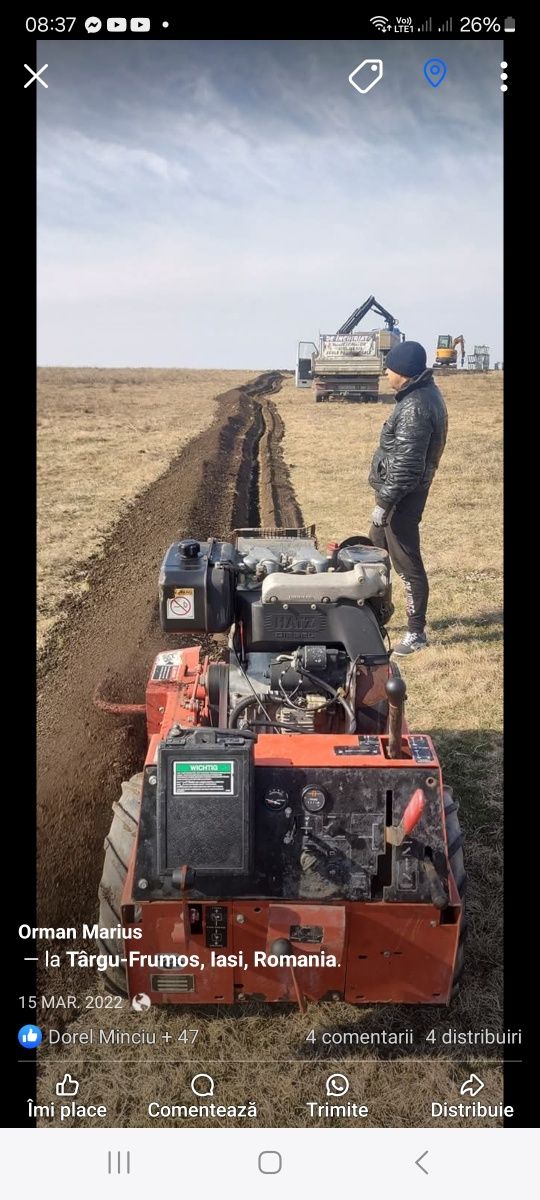 Subtraversări drumuri alei foraj orizontal