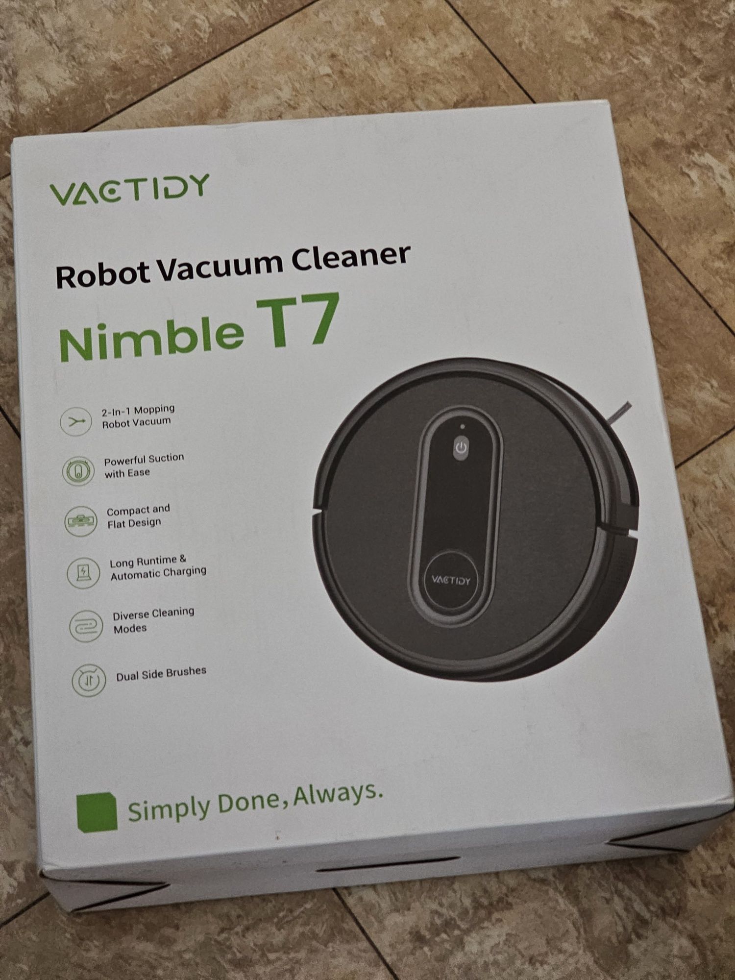 Aspirator robot Vactidy, Aspirator robot electric Nimble T7 2 în 1 cu