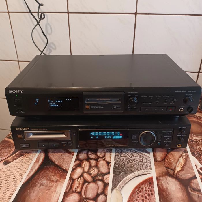 Mini disc Sony și Sharp recordere