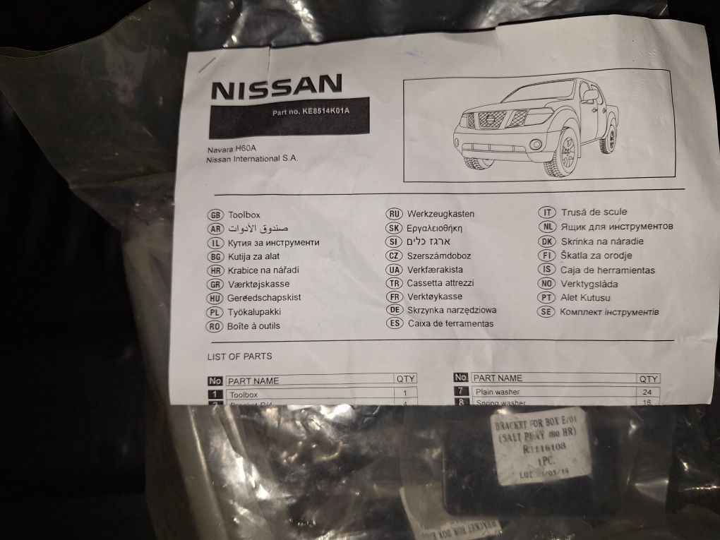 Trusă scule/ladă transport Nissan