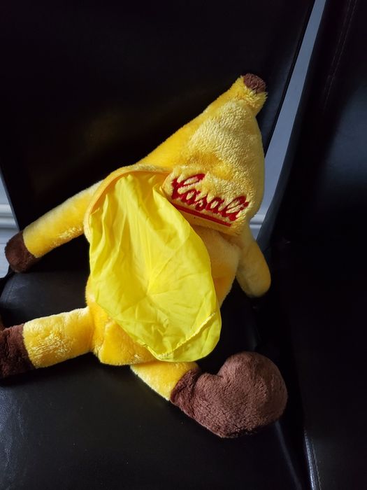 Rucsac banana din pluș cu catarame 60 cm