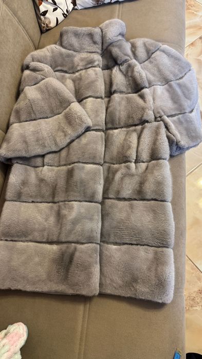 #100 Палто от норка.XL.Actors.Визон.Естествена кожа с косъм.