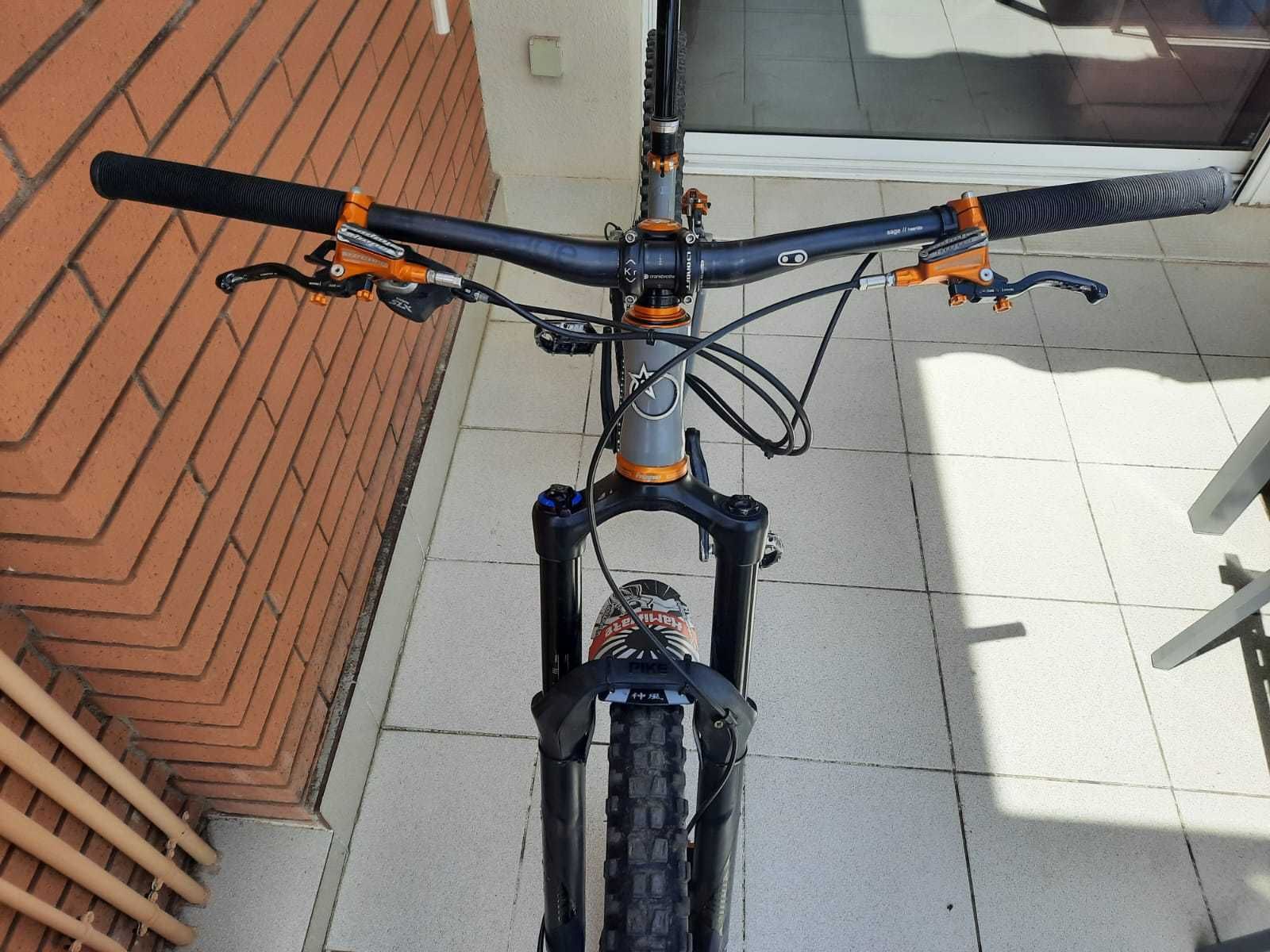 Hardtail Orange Crush Custom (bicicleta, mtb, hope, 27.5, M)