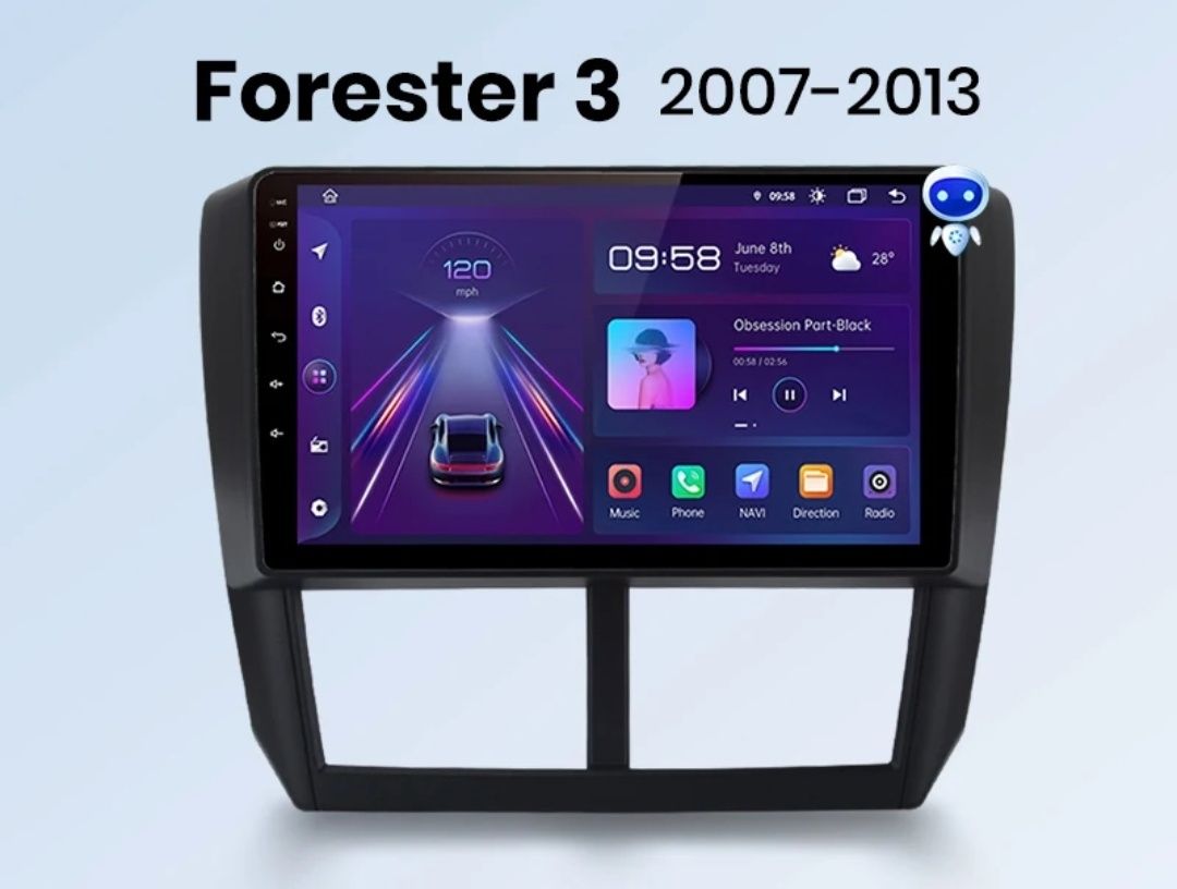 Navigatie Android auto 2+32gb Subaru Forester/Impreza 2007-2013