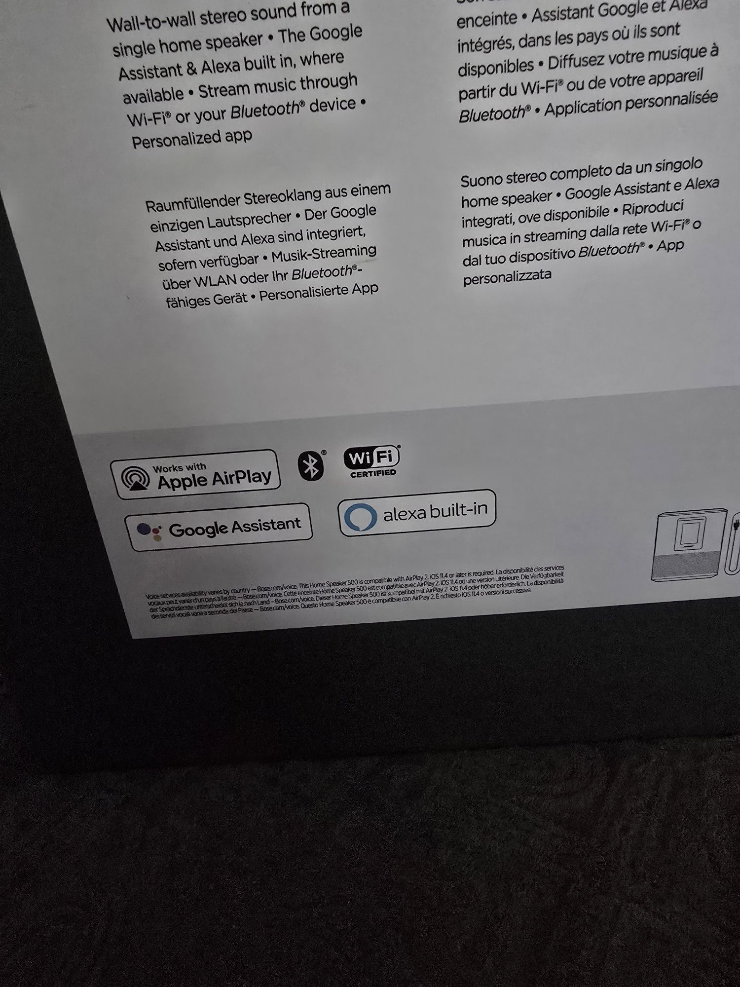 BOSE 500 wi-fi,  Bluetooth