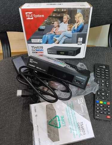 ТВ декодер TELE System TS4020 с двоен DVB T/T2 и DVB-S/S2