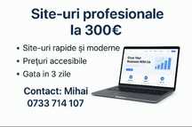 Creez Site-uri web de prezentare 300€