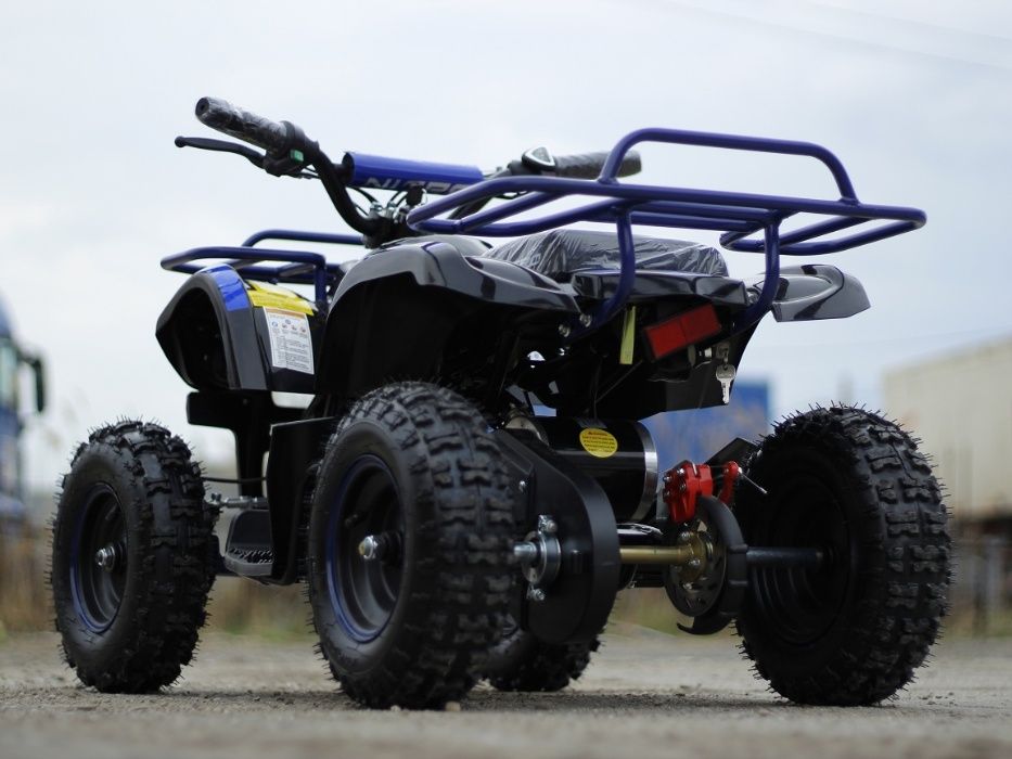 Mini ATV electric NITRO Torino Deluxe Quad 800W 36V #Albastru