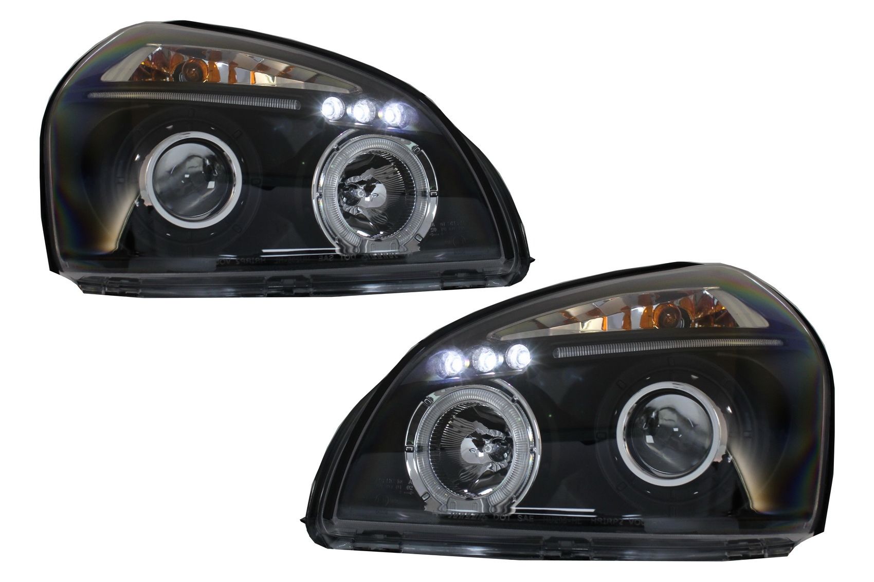 Faruri Angel Eyes Hyundai Tucson (2004-2010) Negre