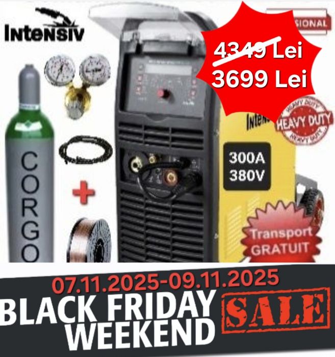 Pachet aparat sudura MIG-MAG DIGI MIG 300 cu Sarma si Corgon/Argon