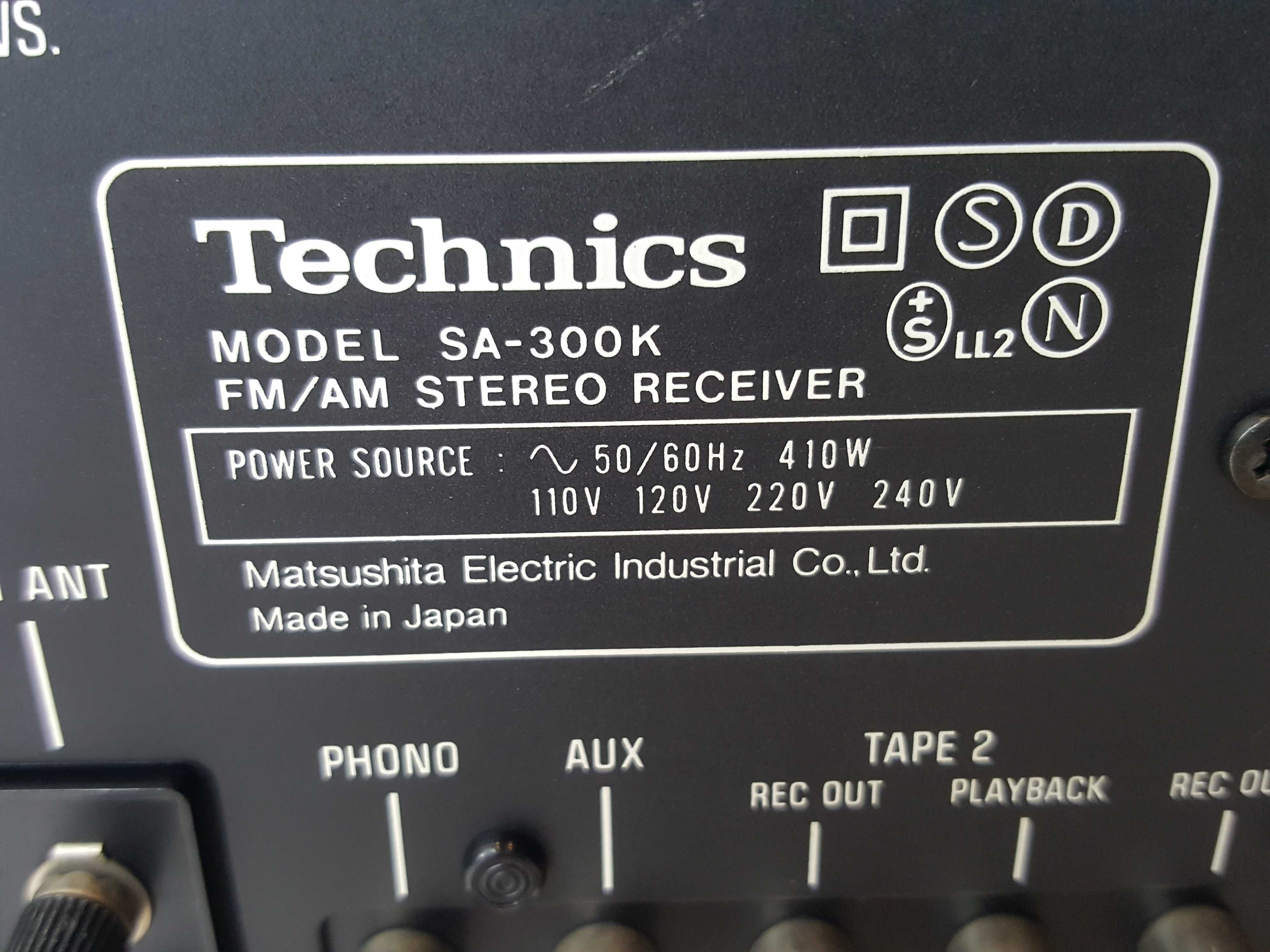Vand amplificator Technics SA-300K Vintage