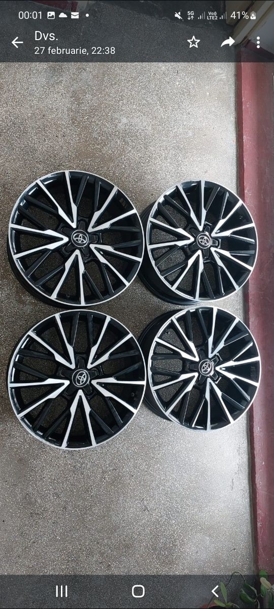 Vand set jante/roti 17/18 originale Toyota