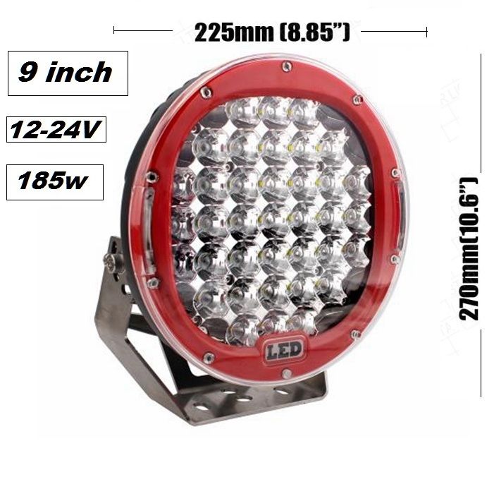 LED халоген halogen лед C96-CR тип червена-пита мощност 185W