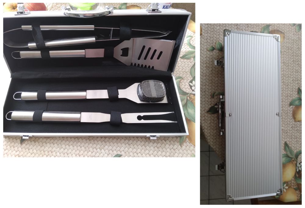 Куфар с принадлежности за барбекю.