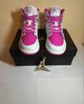 Air Jordan 1 Mid, Iris Whisper, Pink Fire, marime 38, NOI