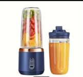 Extractor Portabil de Suc - Blender USB Reîncărcabil cu 2 Pahare şi Ca