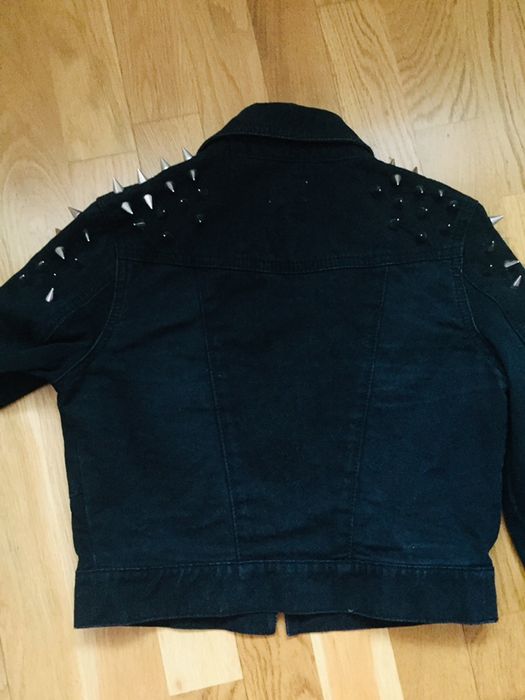 jacheta jeans cu tinte
