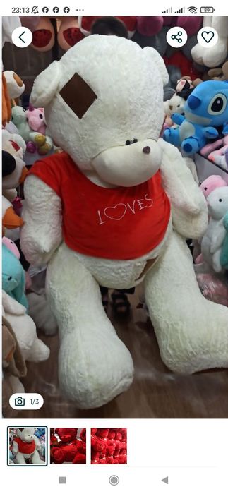 Teddy 2 metrlik Teddy 1metrlik