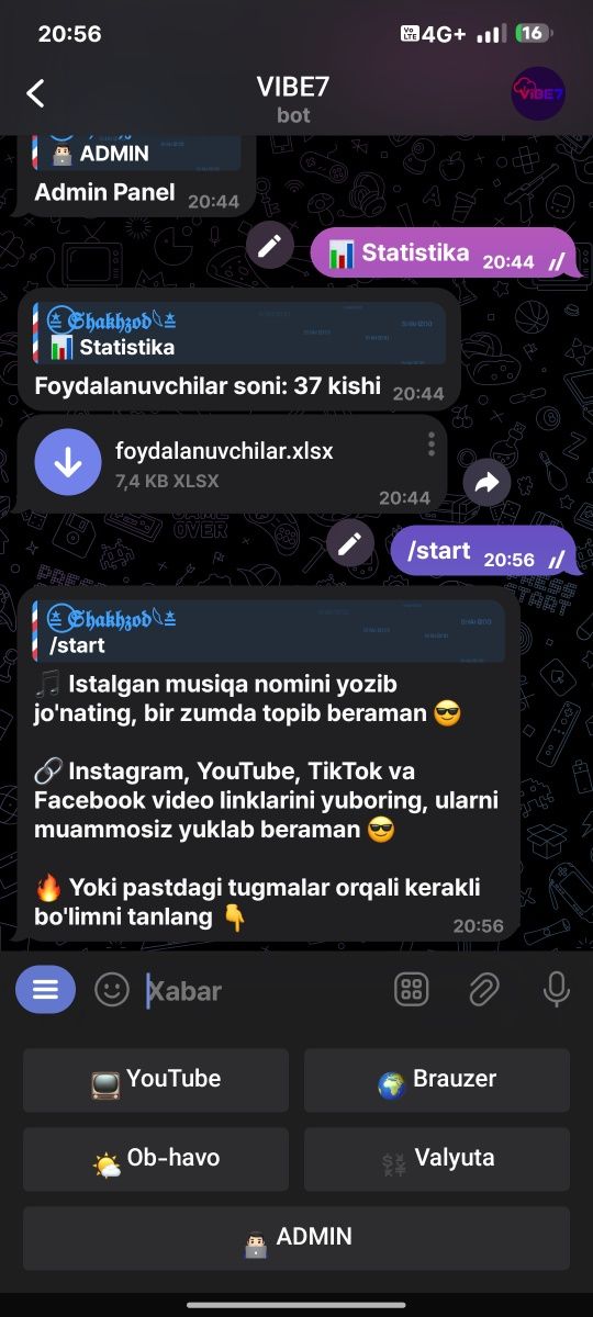 Telegram bot yasash | Sifatli va ishonchli!