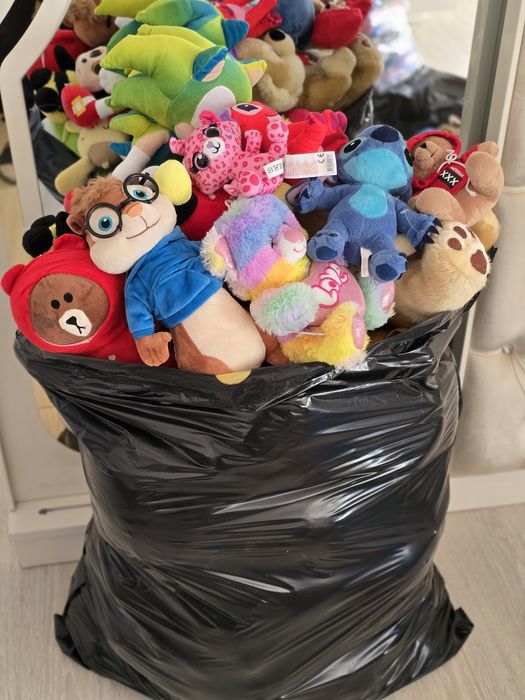 НОВИ Плюшени играчки с етикети за кранове 20-40 см.