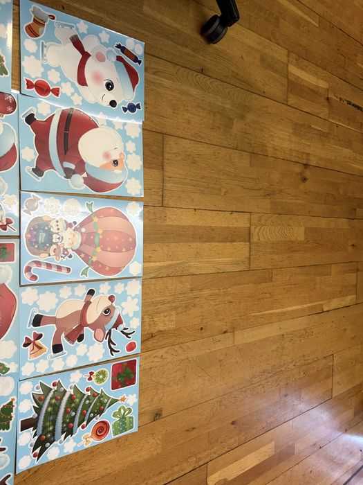 Нови стикери за прозорец Декорация Коледa многократна употреба Украса