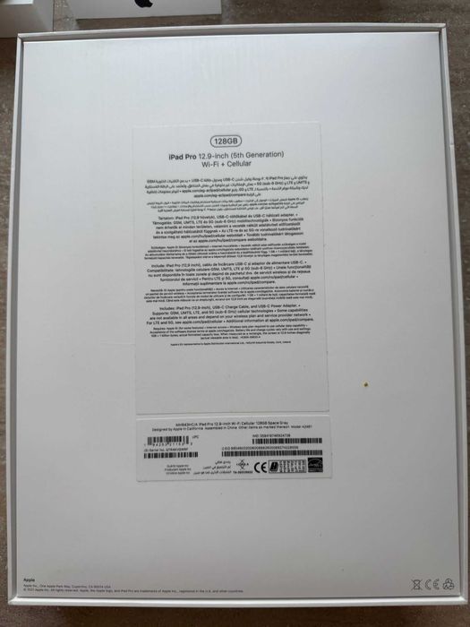 Ipad Pro 12.9 inch 5th generation 128 gb