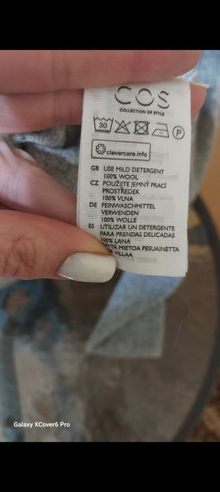 Пуловер  COS. размер XL/2XL 100% вълна