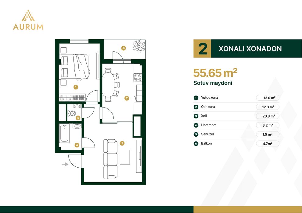 Olmazor tumani Aurum turar-joy markazi