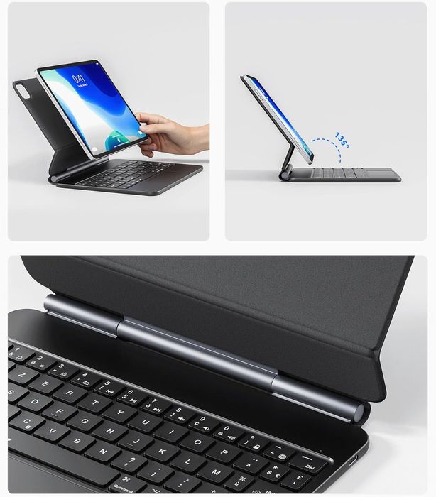 Tastatura iPad Pro 11/Air cu trackpad, iluminare, magnetic