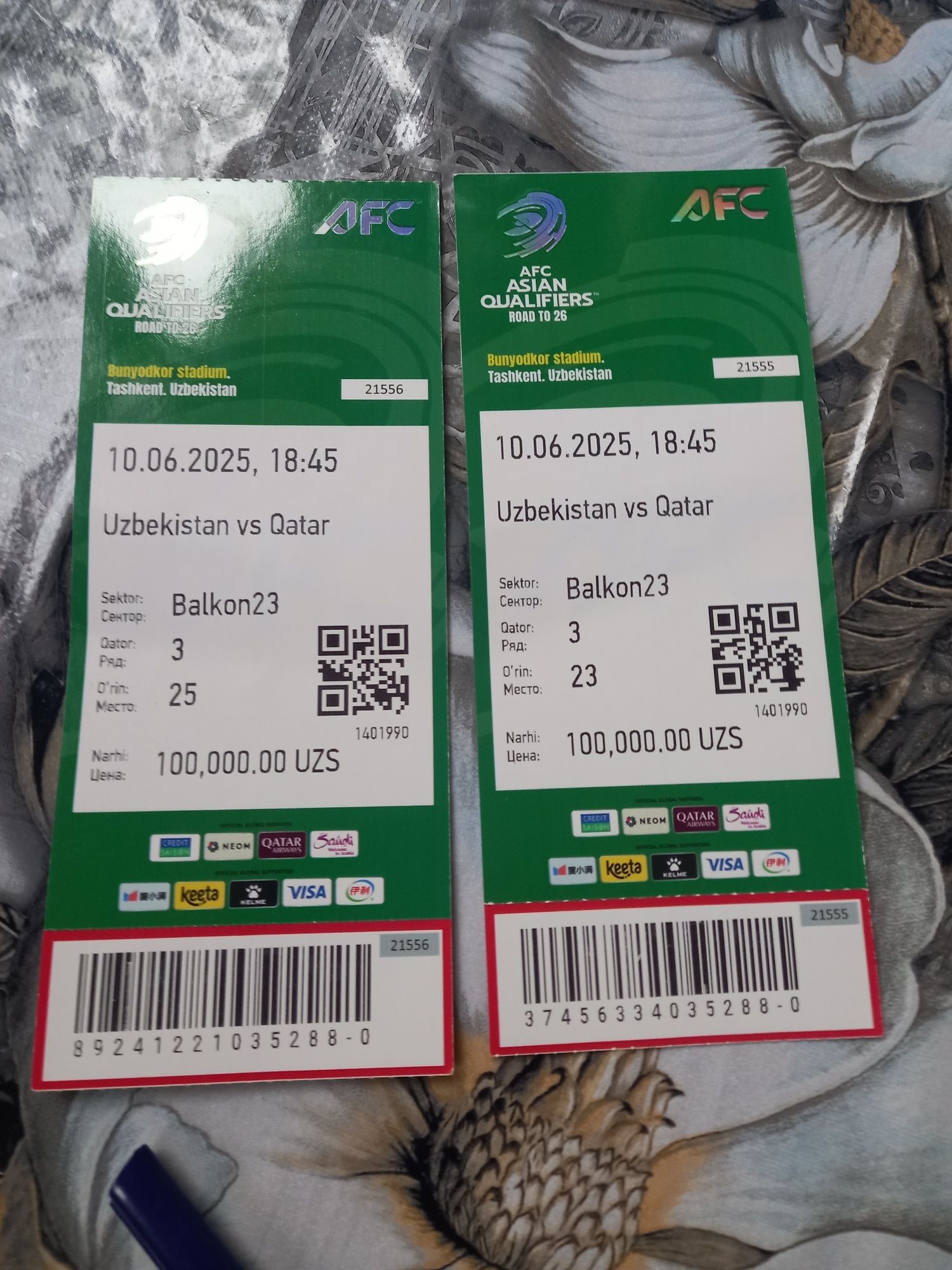 Uzbekistan  vs Qatar  Jahon chempionati